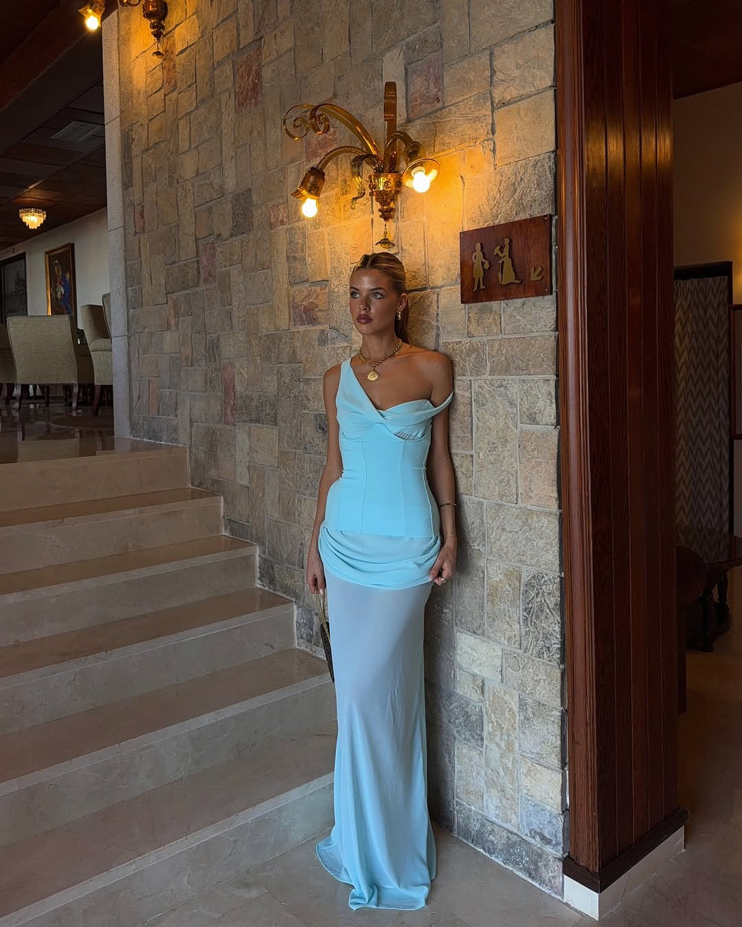 Natalie Rolt Cadence Gown Baby Blue