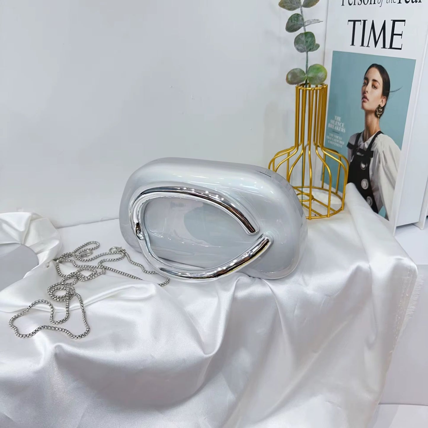 Solace Clutch Bag | Grey Marle