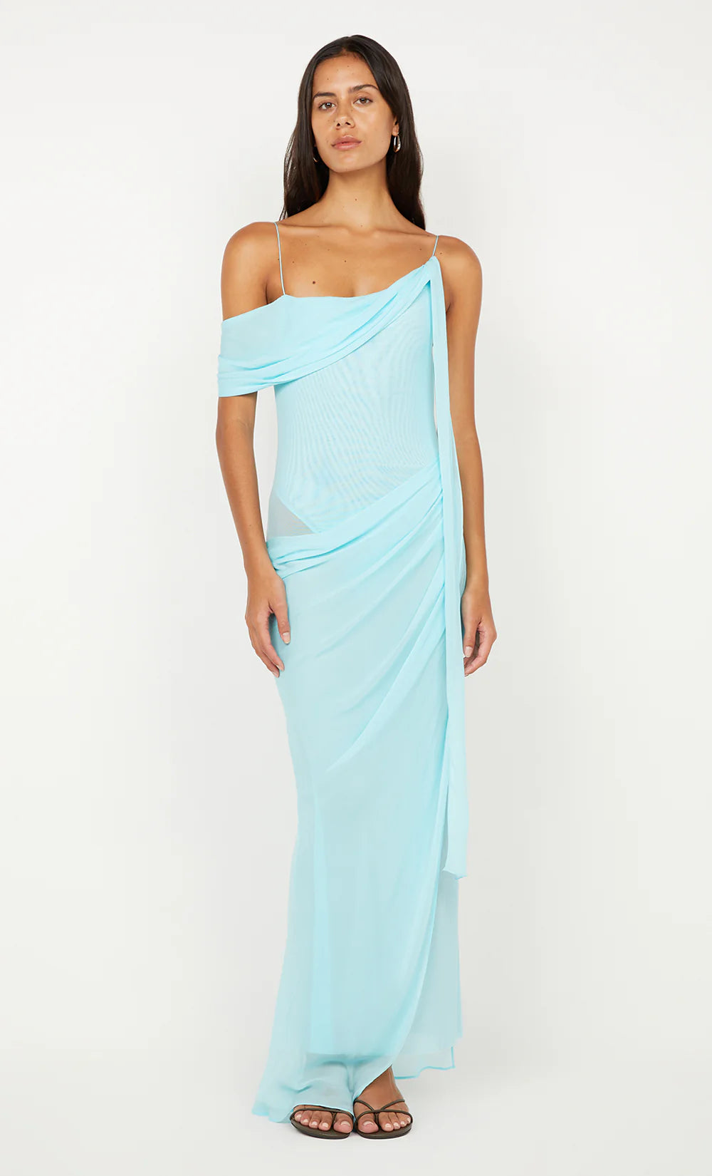 Bec + Bridge Danka Asym Maxi Dress Turquoise The Dress Nook Bec + Bridge Danka Asym Maxi Dress Turquoise The Dress Nook