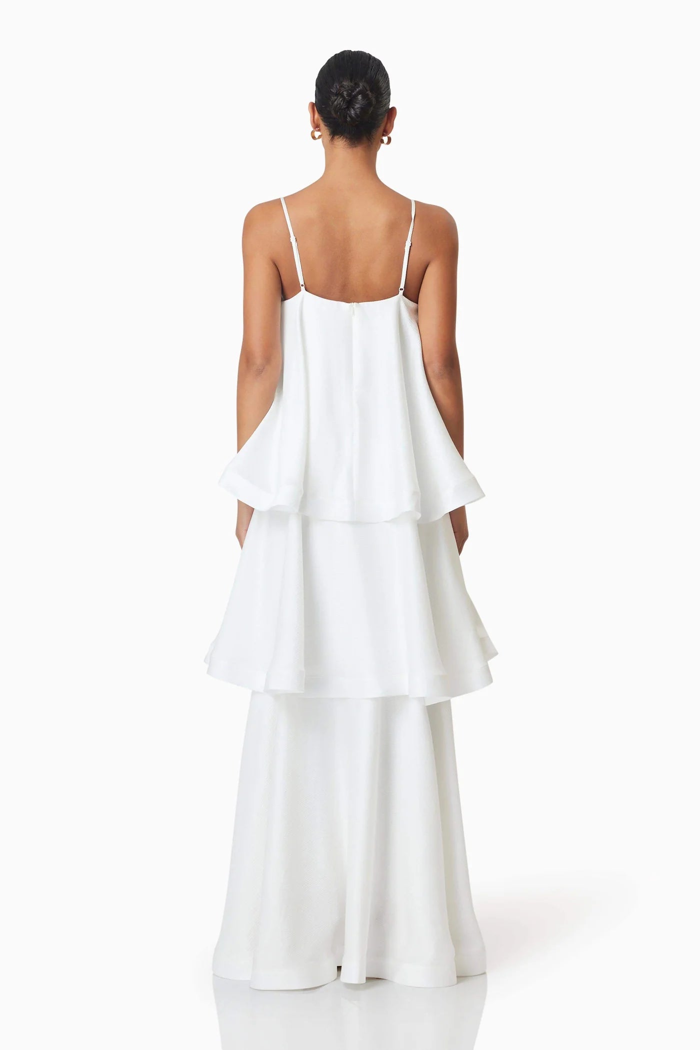 Elliatt Tilly Tiered Maxi Dress in White