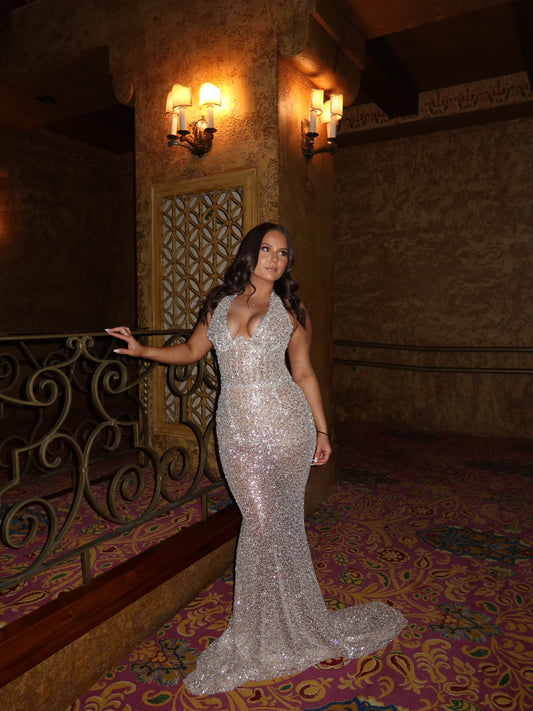 Albina Dyla Golden Mirage Gown