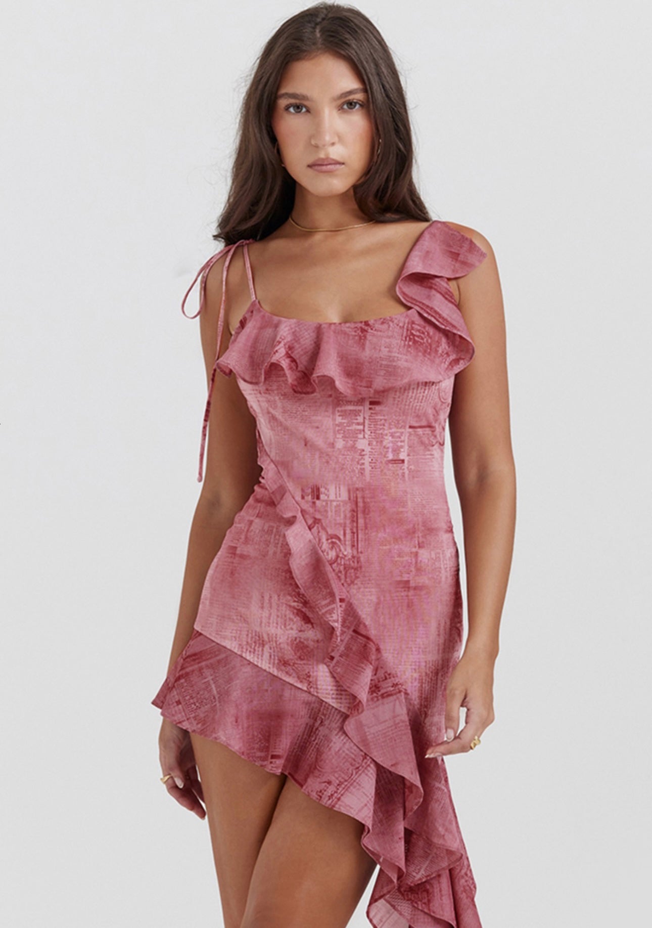 House of CB Lyrah Ruffle Mini Dress