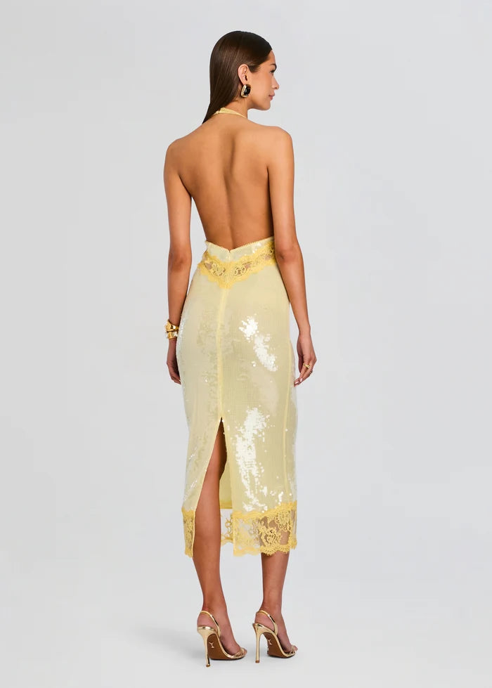 Retrofête Vicky Dress in Yuzu