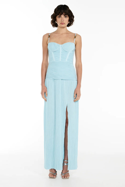Manning Cartell Double Time Pleat Dress Acqua Spritz