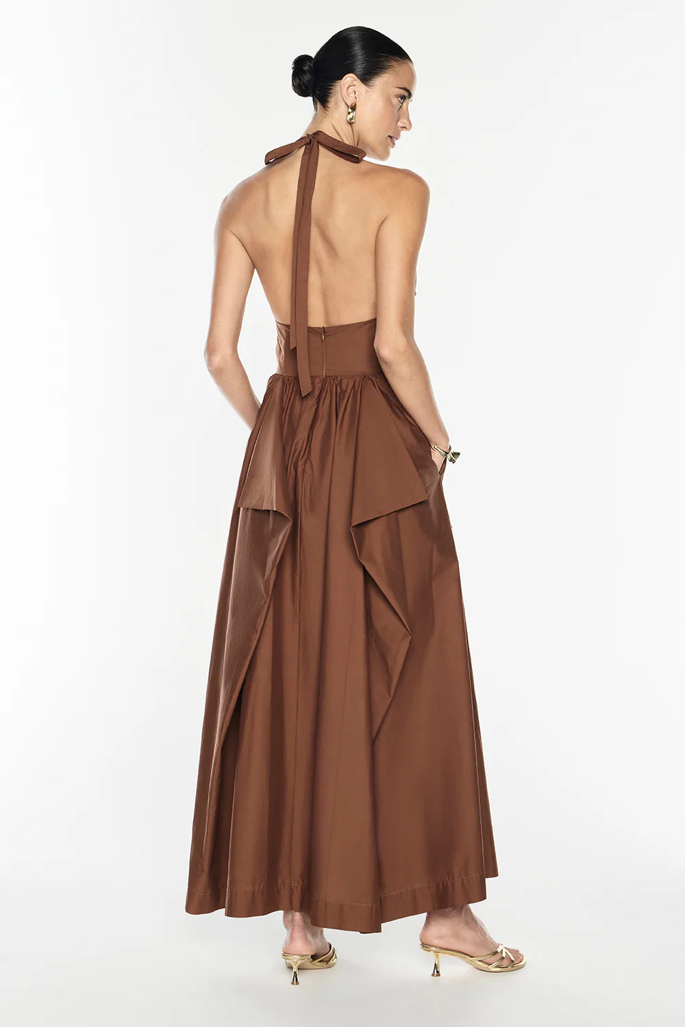 Manning Cartell Provence Halter Dress Cognac The Dress Nook Manning Cartell Provence Halter Dress Cognac The Dress Nook