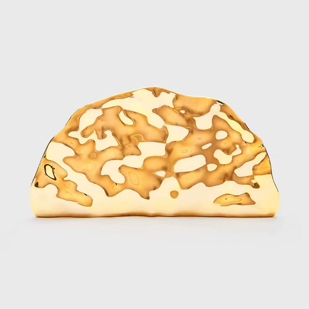 Aria Clutch Bag | Gold