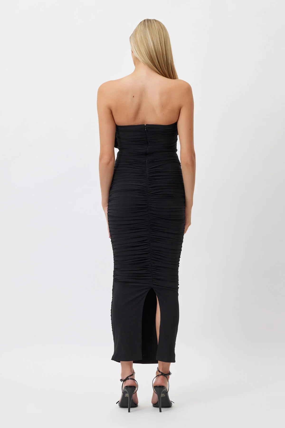 Bianca and Bridgett Tara Midi Dress Black