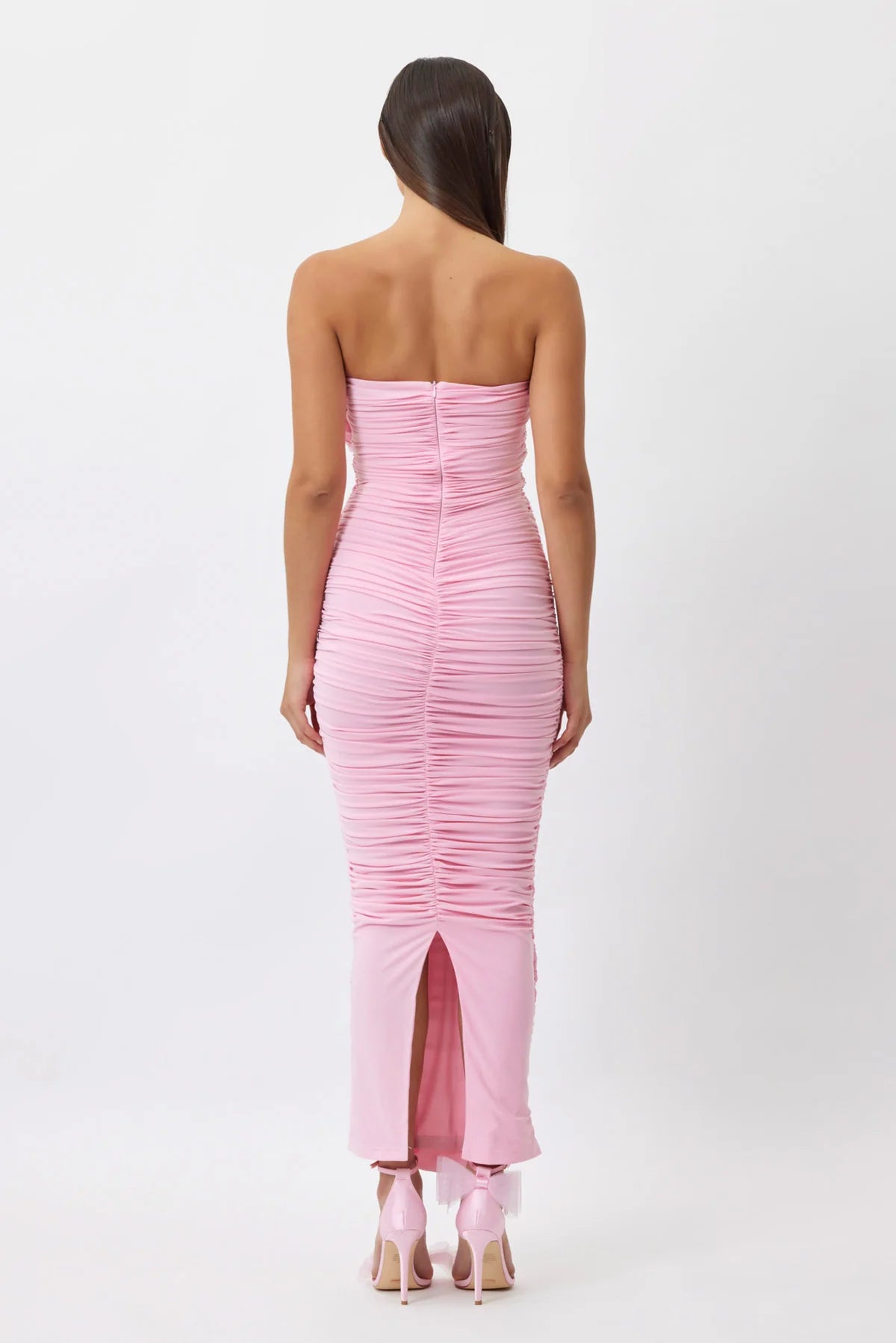 Bianca and Bridgett Tara Midi Dress Pink