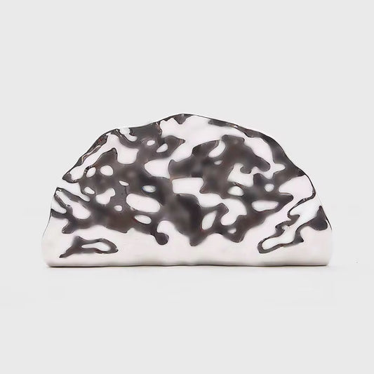Aria Clutch Bag | Chrome
