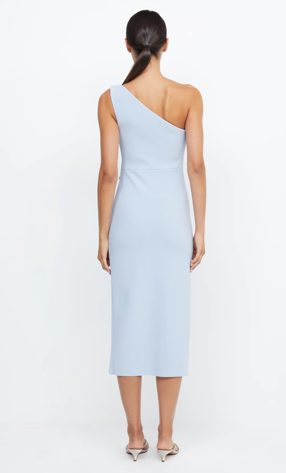 bec and bridge blue one shoulder dress Sol Maxi Dress in Mediterranean Blue