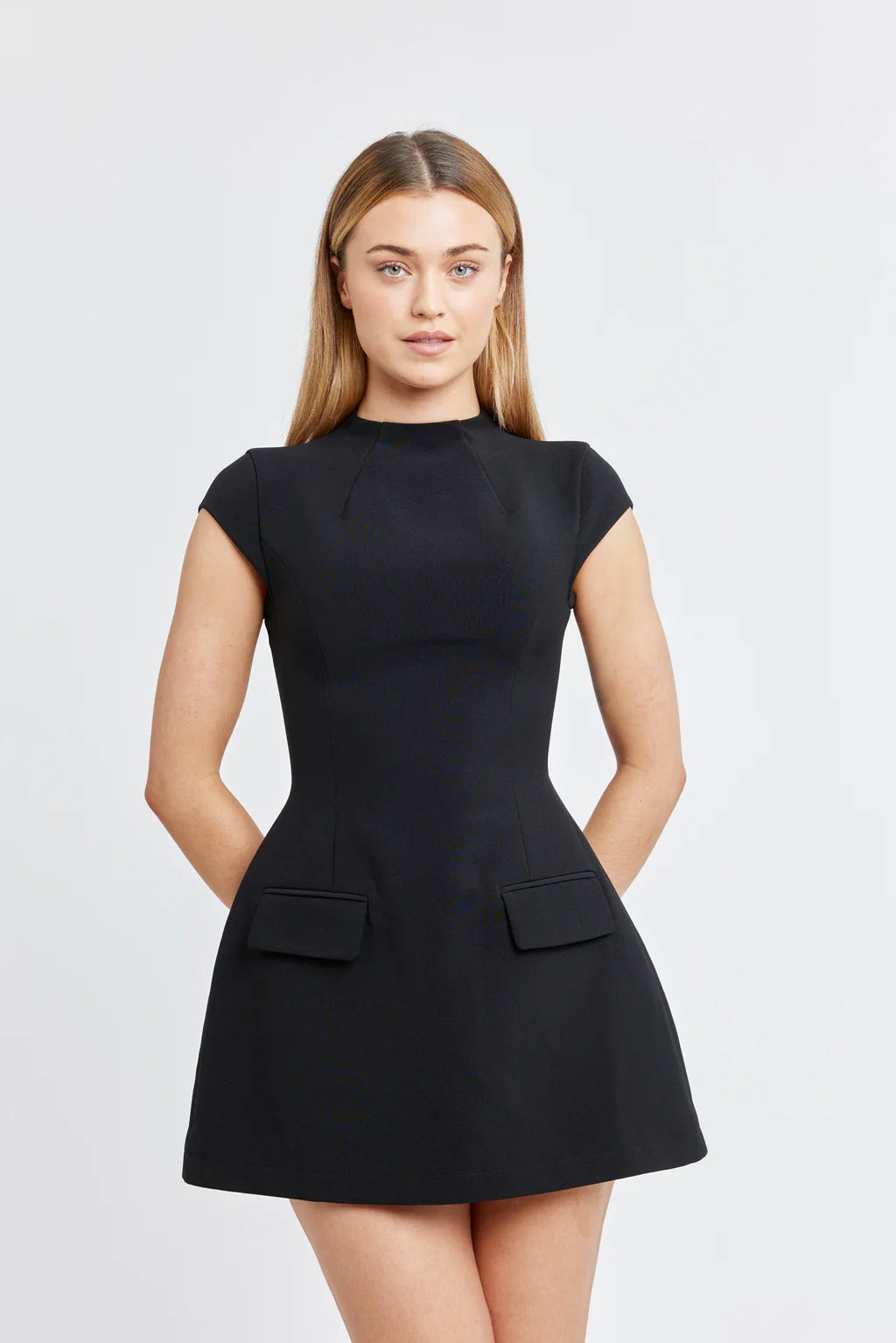 Odd Muse Ultimate Muse Cap Sleeve Mini Dress Black