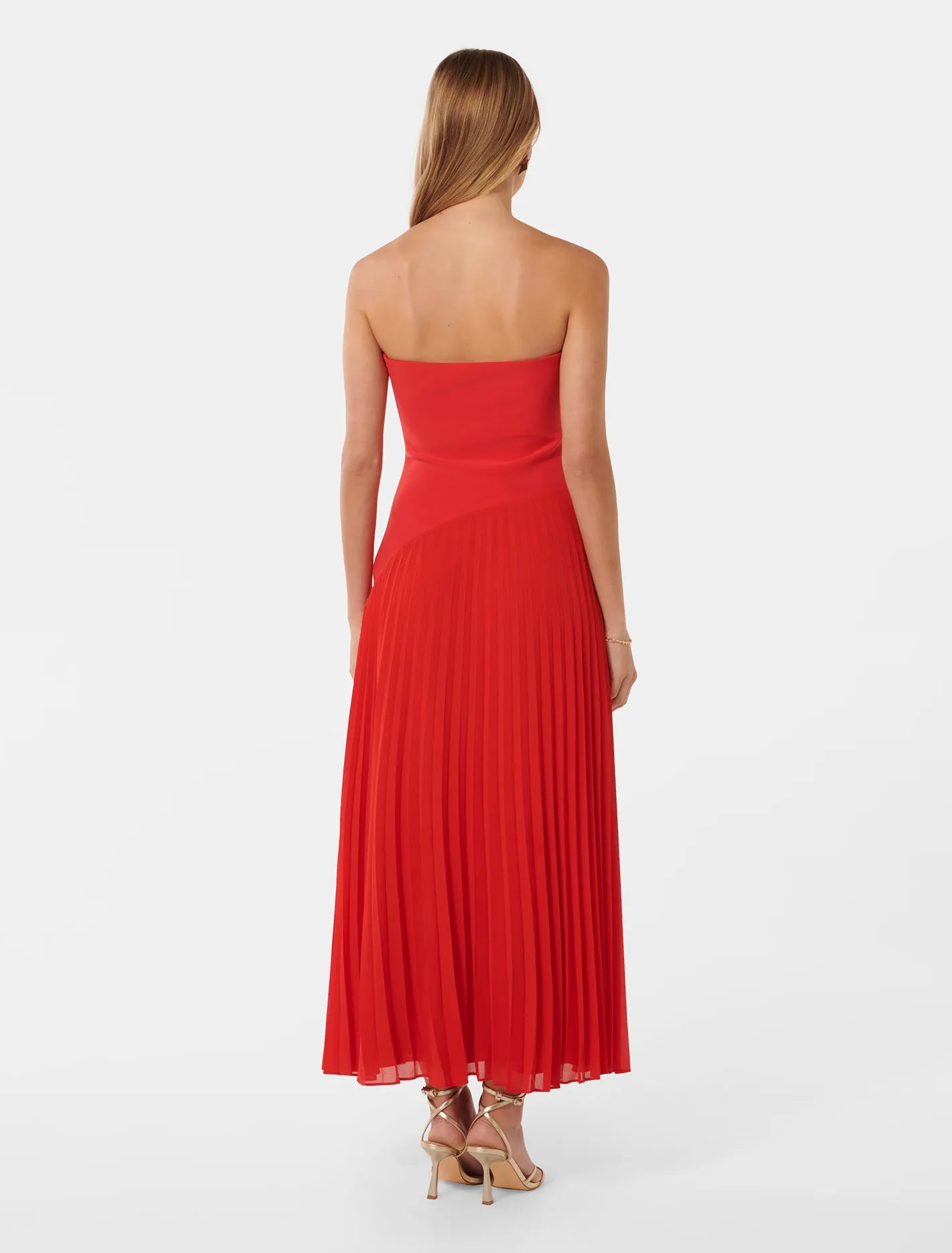 Capri Strapless Pleated Dress The Dress Nook Capri Strapless Pleated Dress The Dress Nook