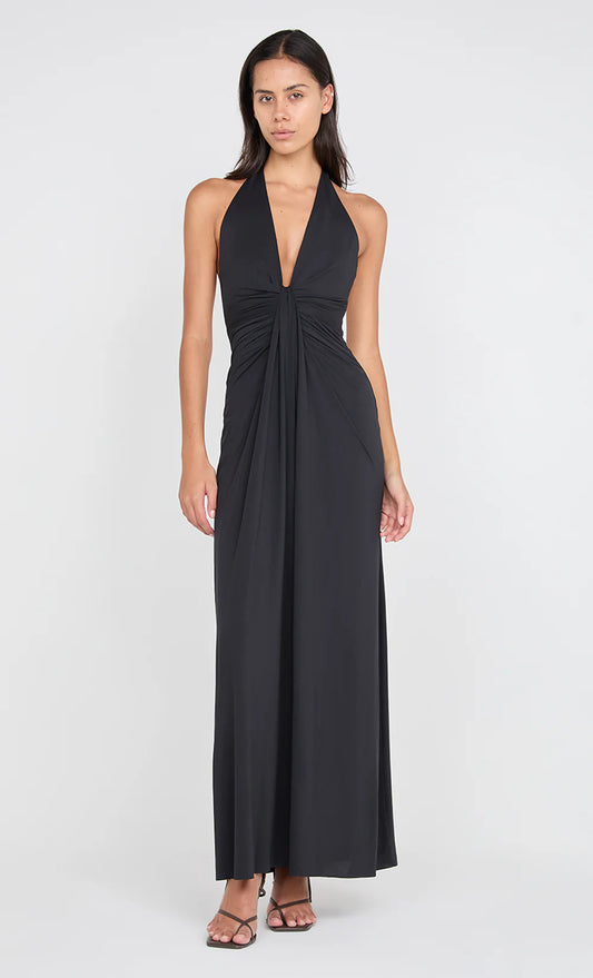 Bec + Bridge Tillie Drape Maxi Dress Black