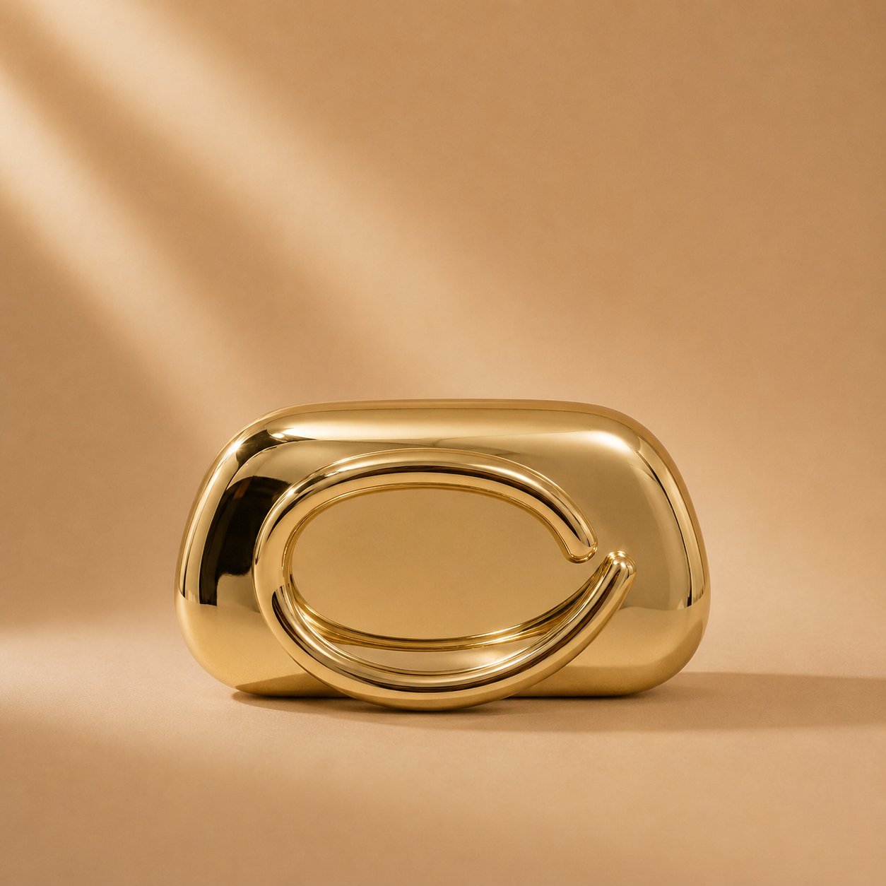 Solace Clutch Gold