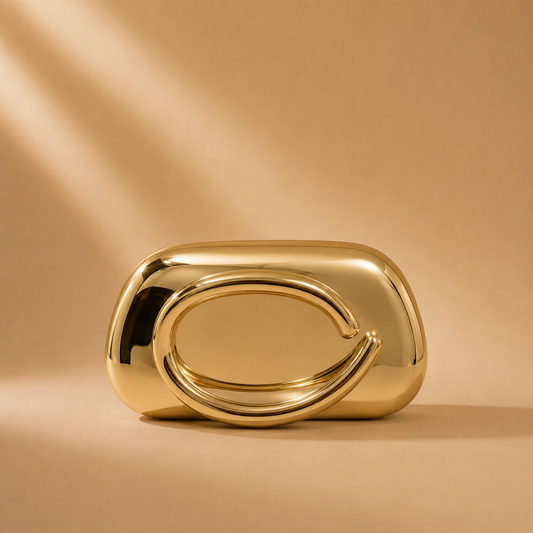 Solace Clutch Gold