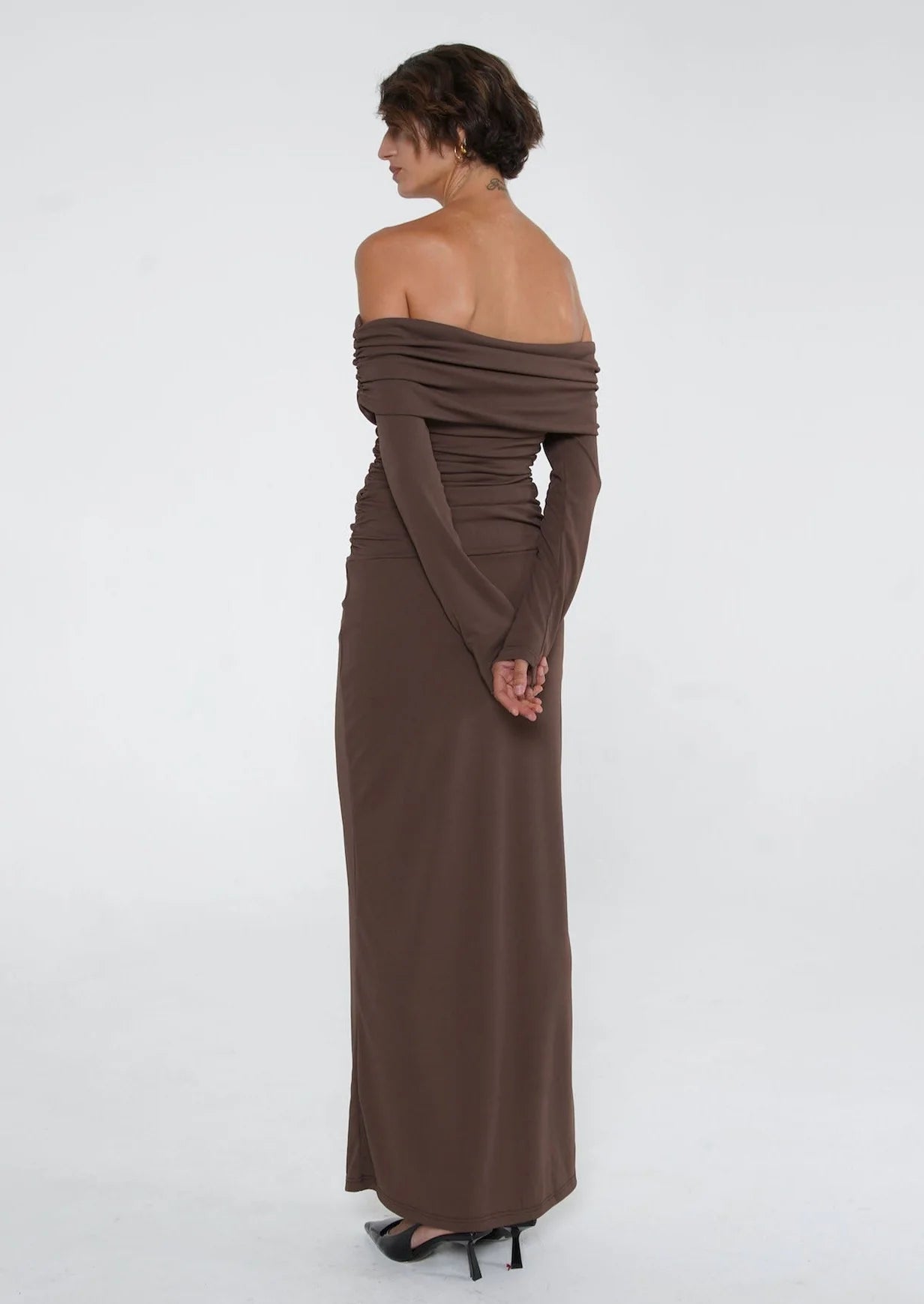 BENNI Lorena Maxi Dress Ash Brown