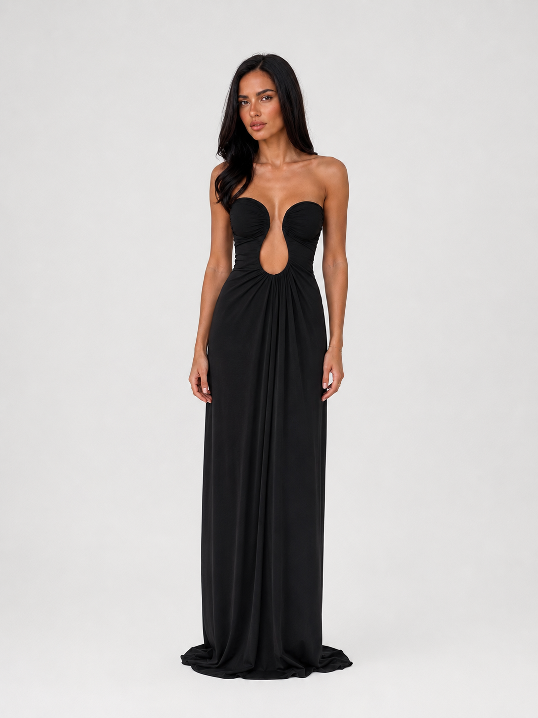 Misha Florence Jersey Dress Black