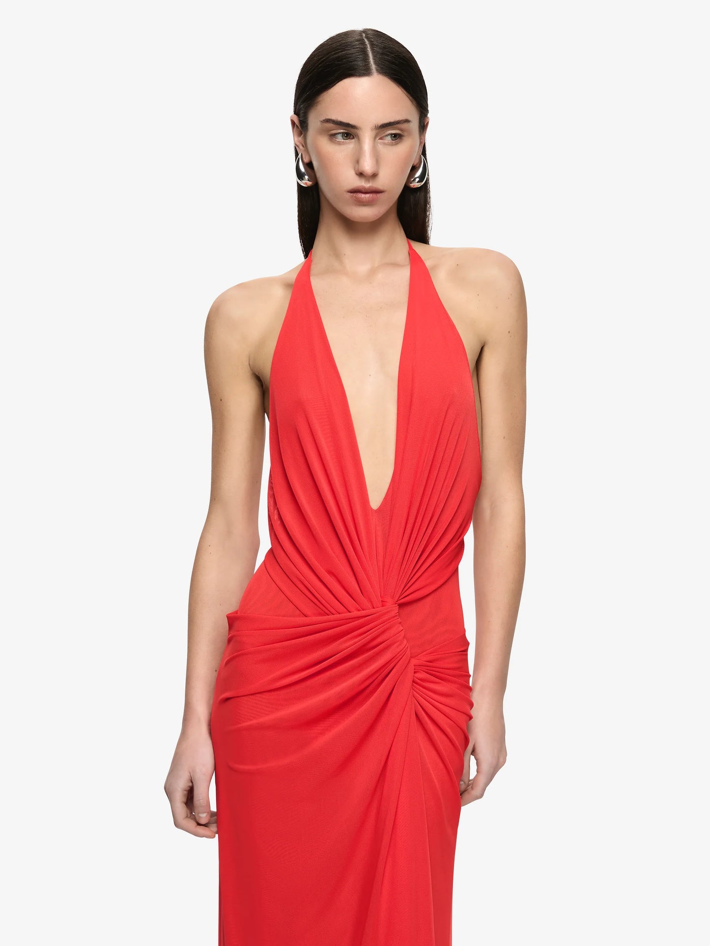 Bec + Bridge Xanthe V Neck Maxi in Flame
