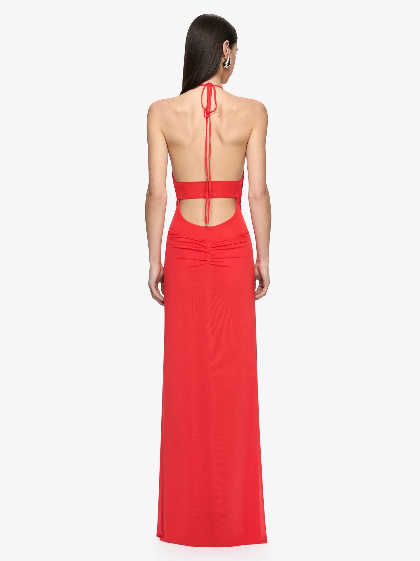 Bec + Bridge Xanthe V Neck Maxi in Flame
