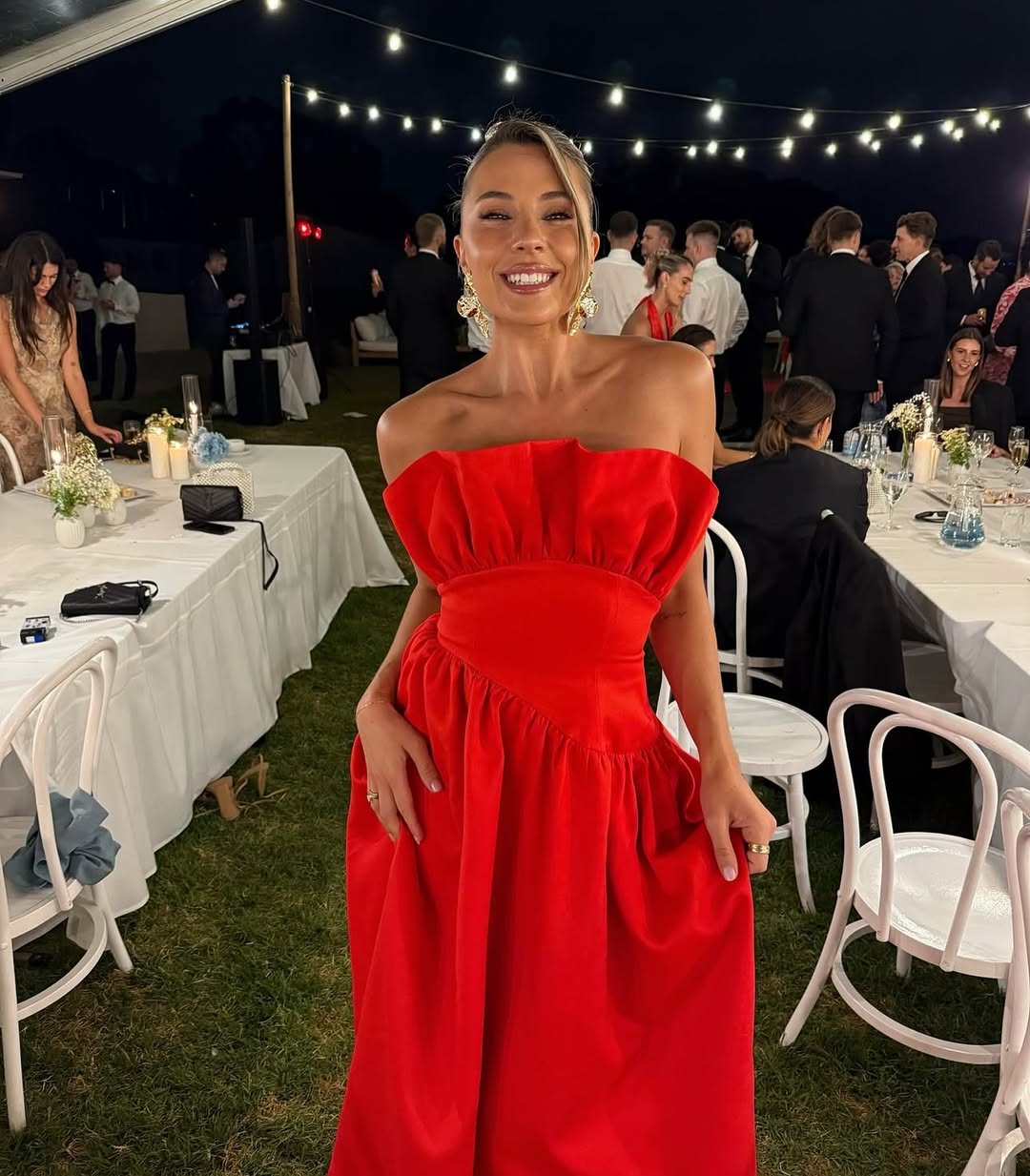 Elliatt Laurel Sleeveless Maxi Dress in Red